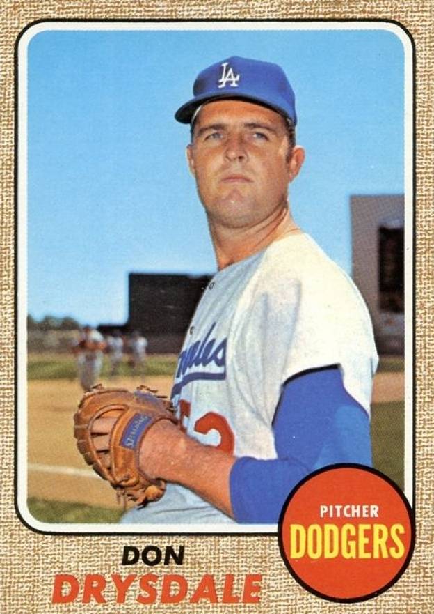 1968 Topps Don Drysdale #145 Baseball Card