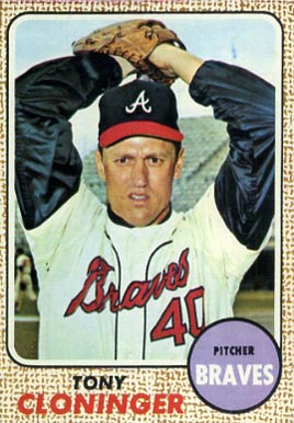 1968 Topps Tony Cloninger #93 Baseball Card