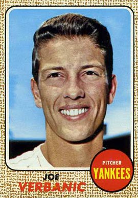 1968 Topps Joe Verbanic #29 Baseball Card