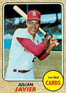 1968 Topps Julian Javier #25 Baseball Card