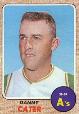 1968 Topps Danny Cater #535 Baseball Card