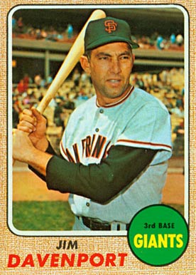 1968 Topps Jim Davenport #525 Baseball Card
