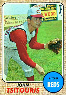 1968 Topps John Tsitouris #523 Baseball Card