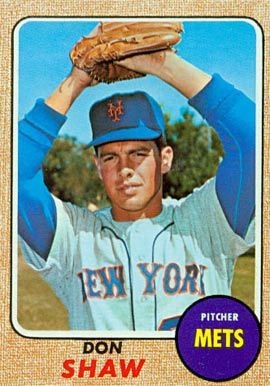1968 Topps Don Shaw #521 Baseball Card