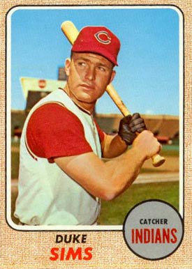 1968 Topps Duke Sims #508 Baseball Card