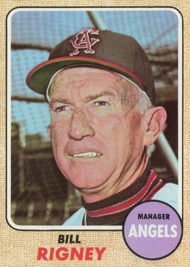 1968 Topps Bill Rigney #416 Baseball Card
