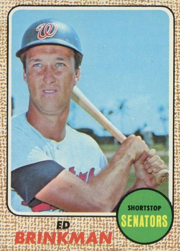 1968 Topps Ed Brinkman #49y Baseball Card