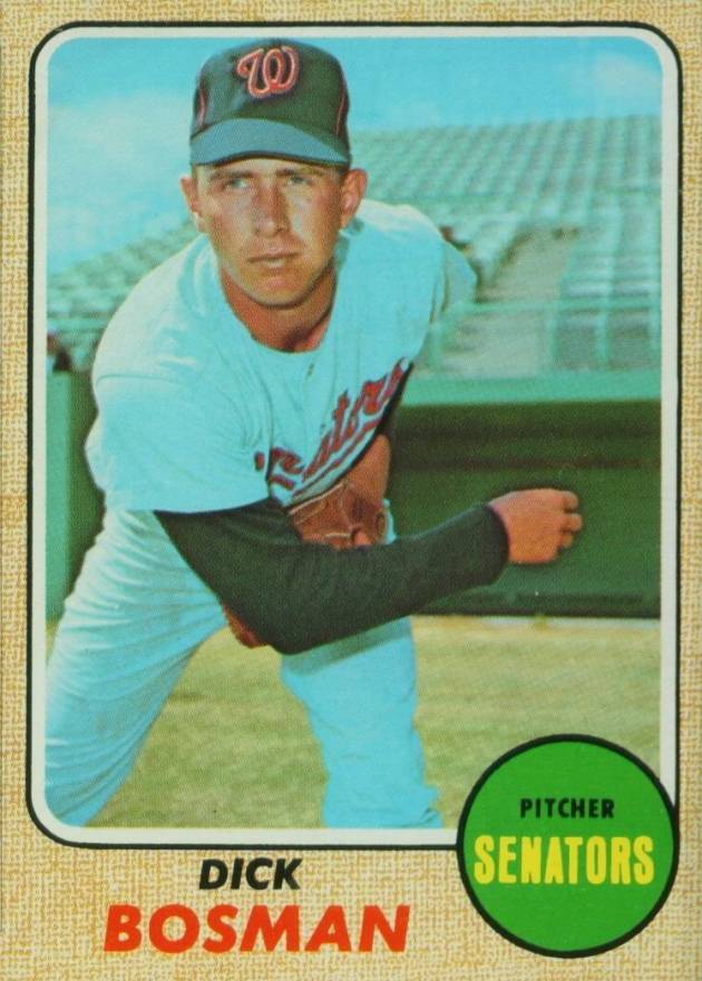 1968 Topps Dick Bosman #442 Baseball Card