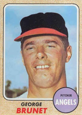 1968 Topps George Brunet #347 Baseball Card
