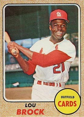 1968 Topps Lou Brock #520 Baseball Card
