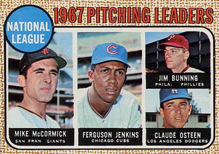 1968 Topps N.L. Pitching Leaders #9 Baseball Card