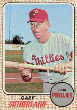 1968 Topps Gary Sutherland #98 Baseball Card