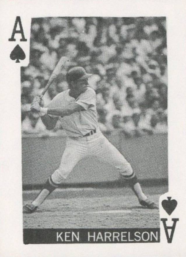 1969 Globe Imports Playing Cards Bud Harrelson # Baseball Card