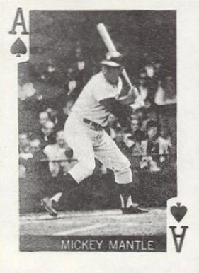 1969 Globe Imports Playing Cards Mickey Mantle # Baseball Card
