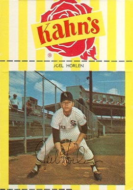 1969 Kahn's Wieners Joel Horlen #19 Baseball Card