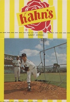 1969 Kahn's Wieners Gary Peters #46 Baseball Card