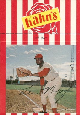 1969 Kahn's Wieners Lee May #31 Baseball Card