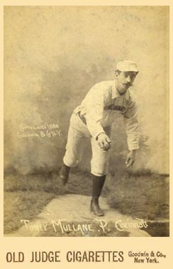1888 Old Judge Cabinets Toney Mullane, P. Cincinnati #331-7 Baseball Card