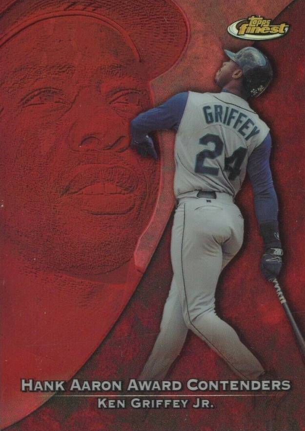 1999 Finest Hank Aaron Award Ken Griffey Jr. #HA8 Baseball Card