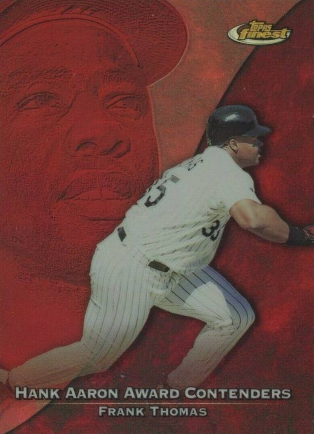 1999 Finest Hank Aaron Award Frank Thomas #HA5 Baseball Card