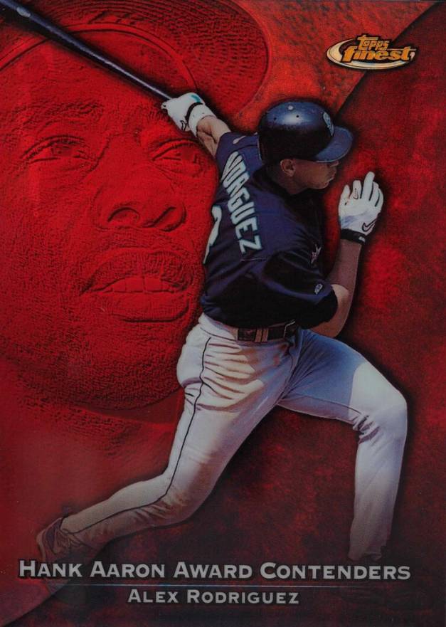 1999 Finest Hank Aaron Award Alex Rodriguez #HA7 Baseball Card
