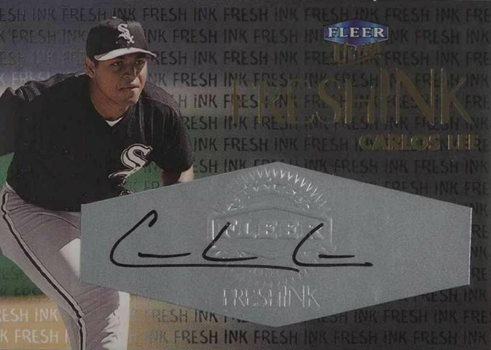 2000 Ultra Fresh Ink Carlos Lee # Baseball Card