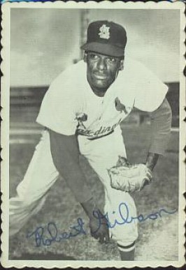 1969 Topps Deckle Edge Bob Gibson #29 Baseball Card