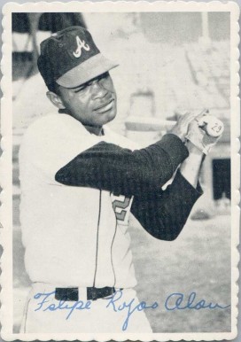 1969 Topps Deckle Edge Felipe Alou #17 Baseball Card