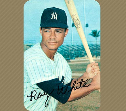 Vintage 1971 Topps Baseball Coin Roy White New York Yankees Free Shipping!!