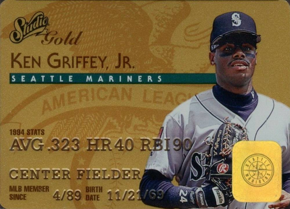 1995 Studio Ken Griffey Jr. #5 Baseball Card