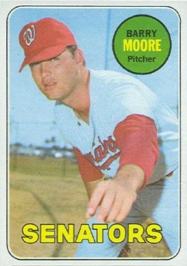 1969 Topps Barry Moore #639 Baseball Card