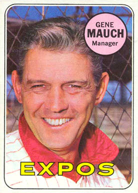 1969 Topps Gene Mauch #606 Baseball Card
