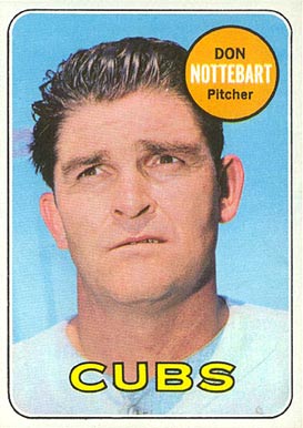 1969 Topps Don Nottebart #593 Baseball Card