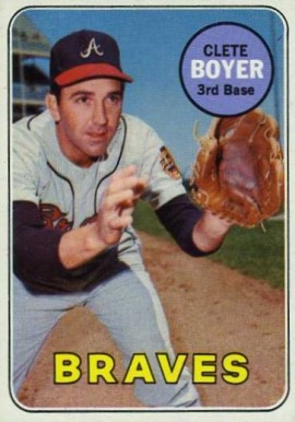 1969 Topps Clete Boyer #489 Baseball Card