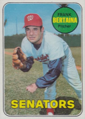 1969 Topps Frank Bertaina #554 Baseball Card
