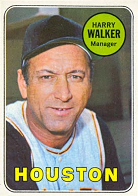 1969 Topps Harry Walker #633 Baseball Card