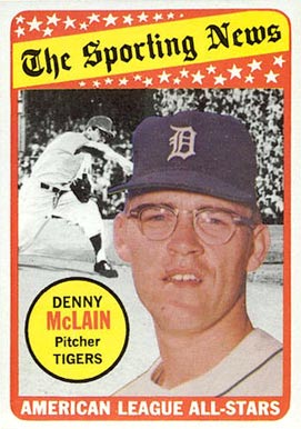 1969 Topps Denny McLain #433 Baseball Card