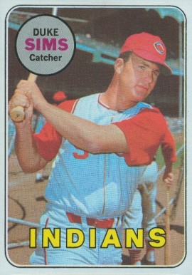 1969 Topps Duke Sims #414 Baseball Card