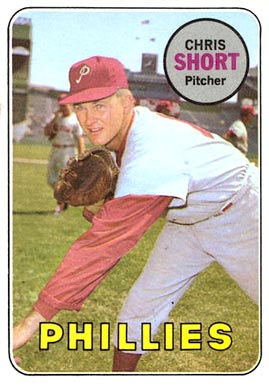 1969 Topps Chris Short #395 Baseball Card