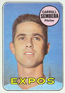 1969 Topps Carroll Sembera #351 Baseball Card