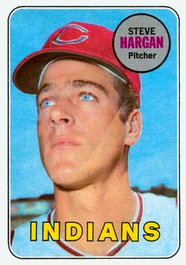 1969 Topps Steve Hargan #348 Baseball Card