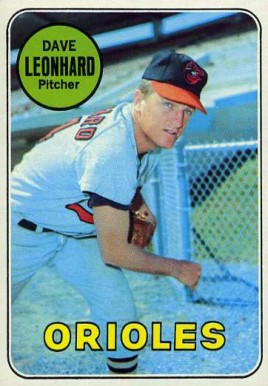 1969 Topps Dave Leonhard #228 Baseball Card
