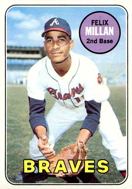 1969 Topps Felix Millan #210 Baseball Card