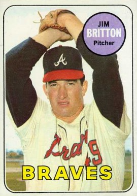 1969 Topps Jim Britton #154 Baseball Card