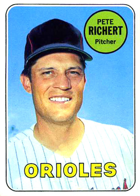1969 Topps Pete Richert #86 Baseball Card