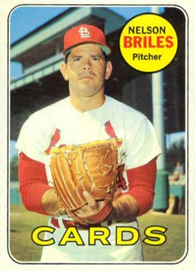 1969 Topps Nelson Briles #60 Baseball Card