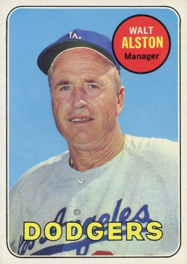 1969 Topps Walt Alston #24 Baseball Card