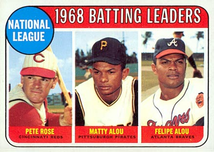 1969 Topps N.L. Batting Leaders #2 Baseball Card