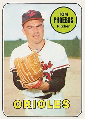 1969 Topps Tom Phoebus #185 Baseball Card