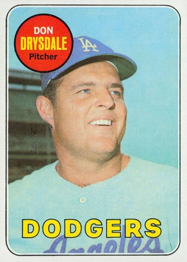 1969 Topps Don Drysdale #400 Baseball Card